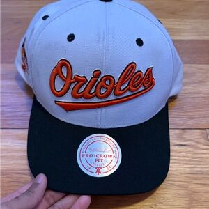 Mitchell & Ness White and Black Cap